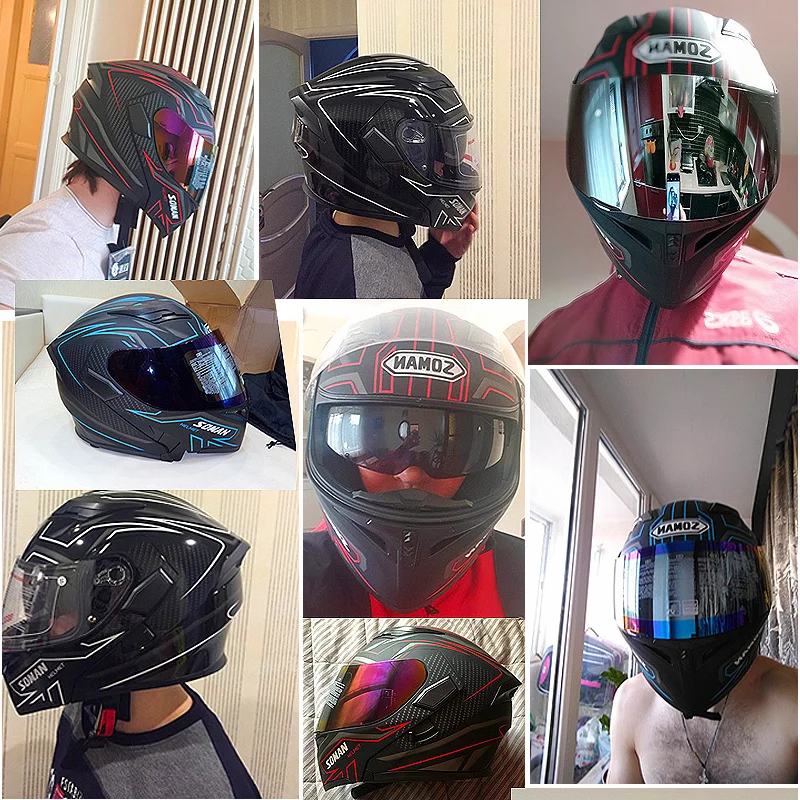 Casco Moto мотоциклетный шлем с полным лицевым покрытием Bluetooth гарнитура ABS Capacetes Para двойной козырек Capacete