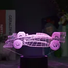 ФИА Формула 1 чемпионат мира в форме 3D автомобиля Ночник подарок на день любимого отца детская прикроватная лампа для спальни парня