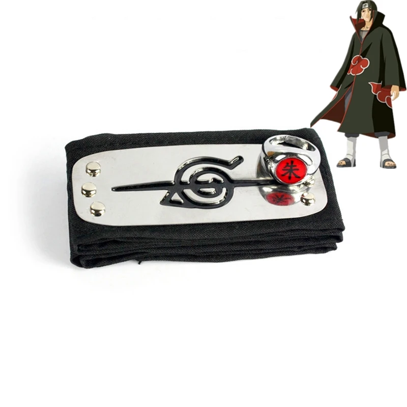 2 шт./компл. аниме аксессуары Акацуки Дейдара Itachi заставка кольцо косплей костюм