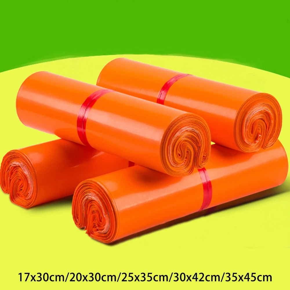 100 шт водонепроницаемые цветные почтовые пакеты Прочные Полиэтиленовые Почтовые