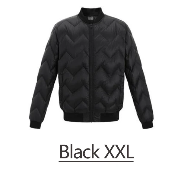 Black XXL Xiaomi Youpin Uleemark Man легкая куртка на гусином пуху мужская повседневная однотонная Модная стильная три цвета - Цвет: Black XXL