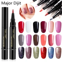 18 colors nail polish pen highly pigmented uvled nail varnish gel pen nail art tools gift for girls women