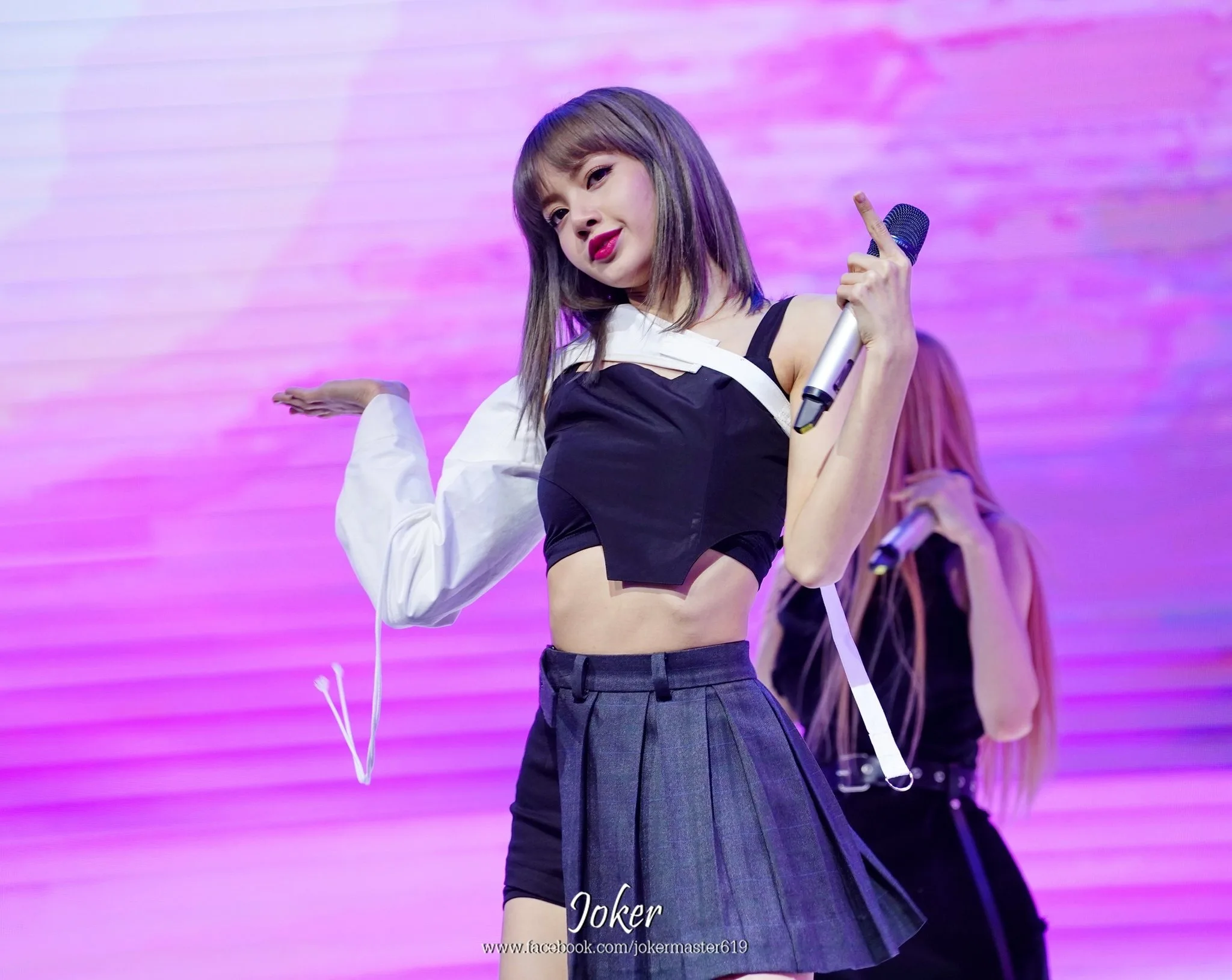 Kpop Черный Лиза же готический ветер Сплит концы свободные женские плиссированные юбки корейский черный сексуальный Высокая талия мини юбка женская одежда