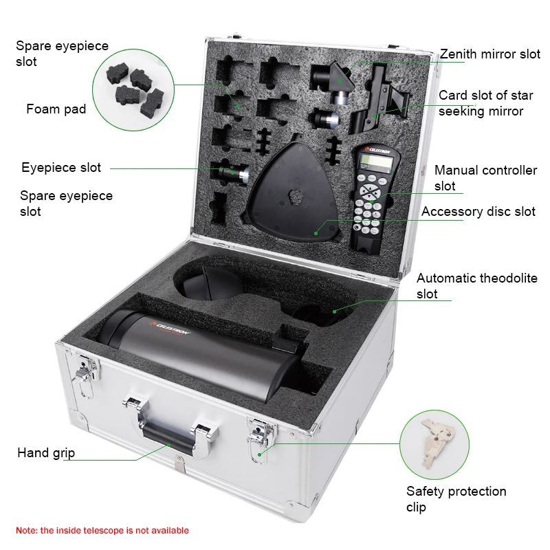 Celestron Angeleyes 127SLT астрономический Телескопический алюминиевый чехол
