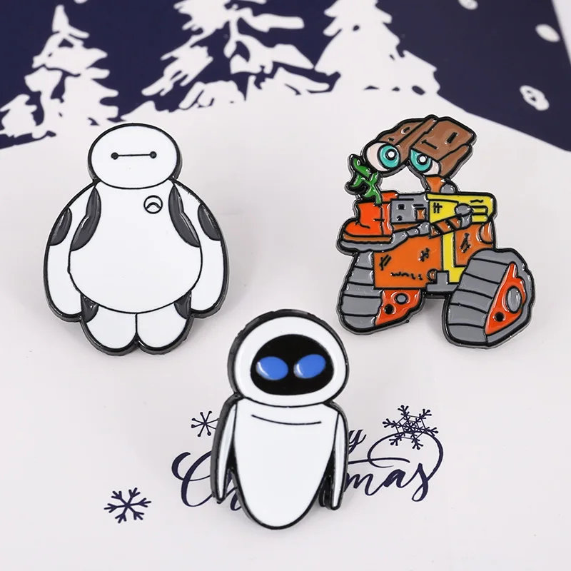 Креативный новый продукт большая белая брошь из мультфильма модная с мультяшным