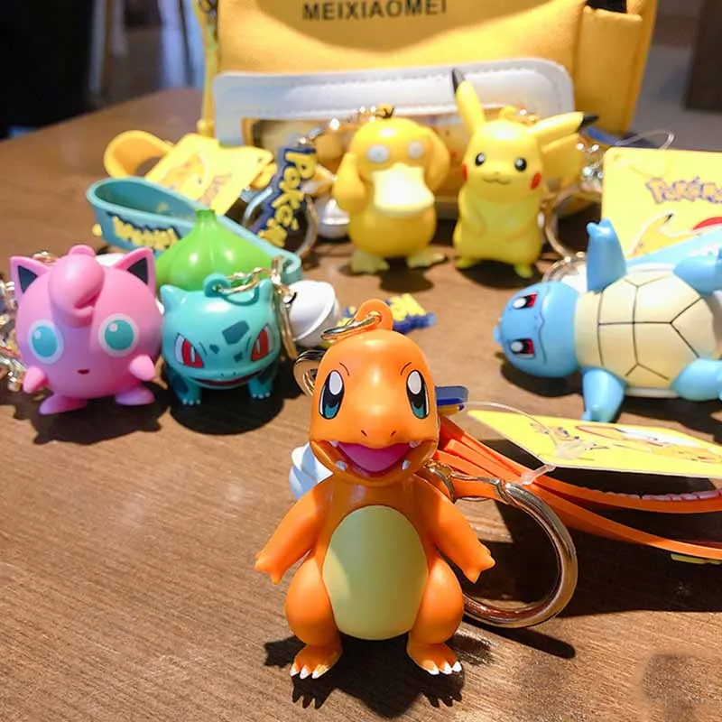 Брелок Покемон Пикачу фигурка из ПВХ Такара Томи мультяшная мини-фигурка аниме