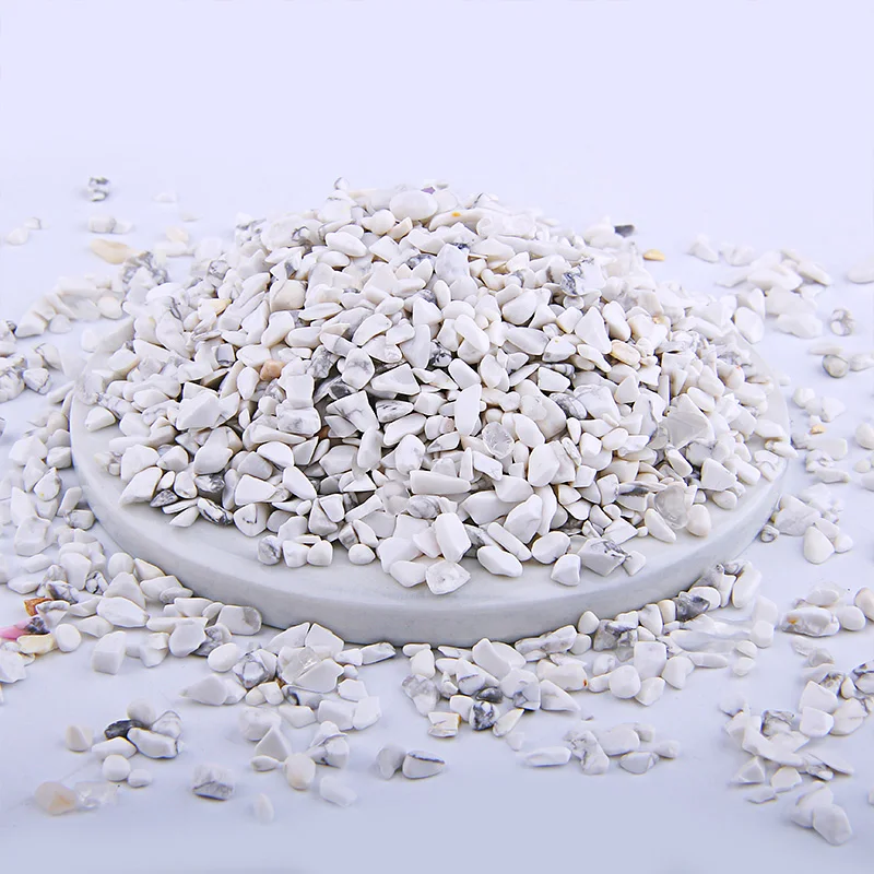 White Turquoise Разноцветные Бусины 3-5 мм, 20 г, 50 г, 100 г, смешанный природный гравий, кристалл, бисер, неправильный энергетический драгоценный камень, бусины для рыбного бака, бонсай, украшение - Цвет: White Turquoise