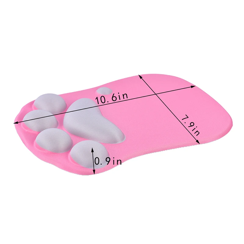

Cute Mouse Pad Anime Soft Cat Paw Mouse Pads Wrist Rest Support Comfort Silicon Memory Foam Gaming Mousepad Mat