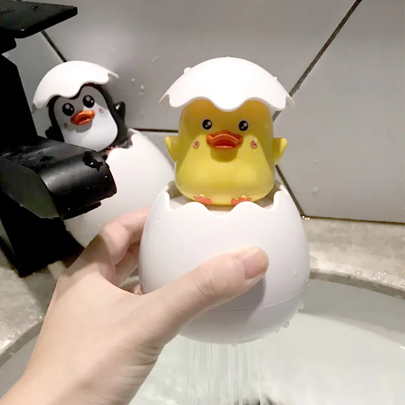 Детская игрушка для купания милый утиный Пингвин яйцо спрей воды