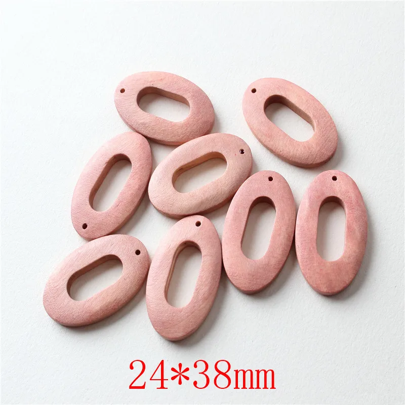 Весенний стиль 2020 30 шт./лот цветной принт геометрия овальная форма деревянные