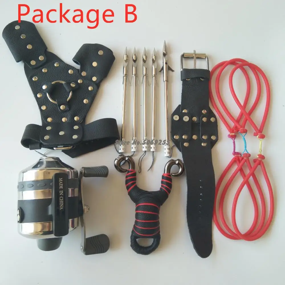 

1Set Wolf Shooting Device Fish Bladder Slingshot Shooting Device High Precision Fishing and Fishing Shooting Artifact Set