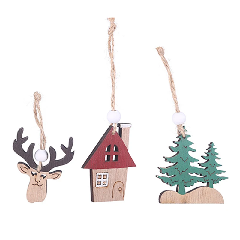 Деревянная подвеска в виде лосей автомобиля деревянная креативная