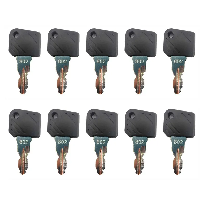 

10pc Ignition Key 802 - Forklift Ant - Linde - E16 - L12 Key