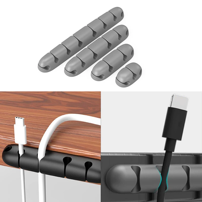 

New Wire Organizer Opening On Both Sides Desktop Cable Headphone Wire Holder