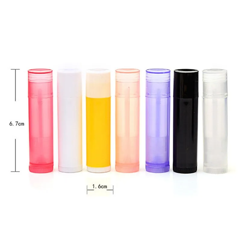 5Pcs/lot 5ml Lipstick Tube Lip Balm Containers Empty Cosmetic Containers Lotion Container Glue Stick Clear Travel Bottle
