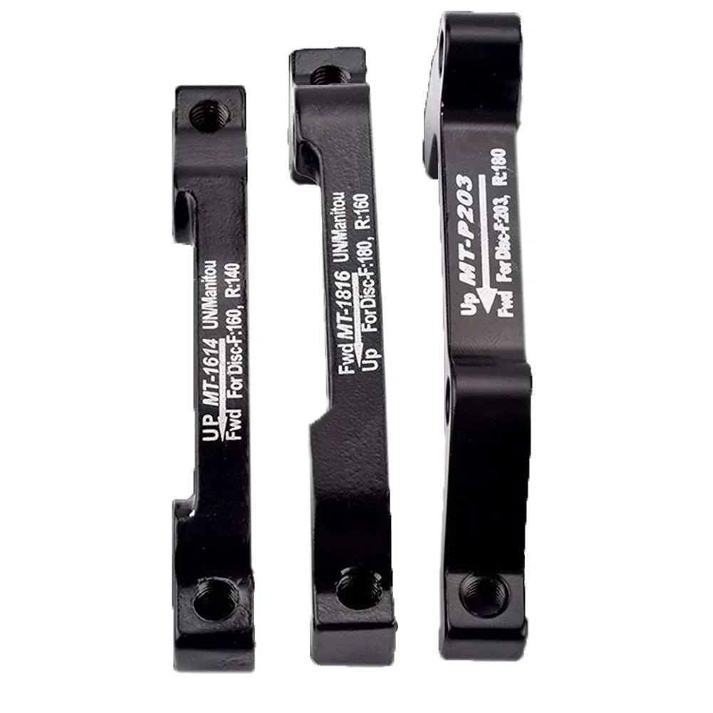 

Bicycle Disc Brake Mount Black Bracket Mounting Adapter F203/R180mm Optional Conversion Seat Front Rear Fixing Repair Accessory