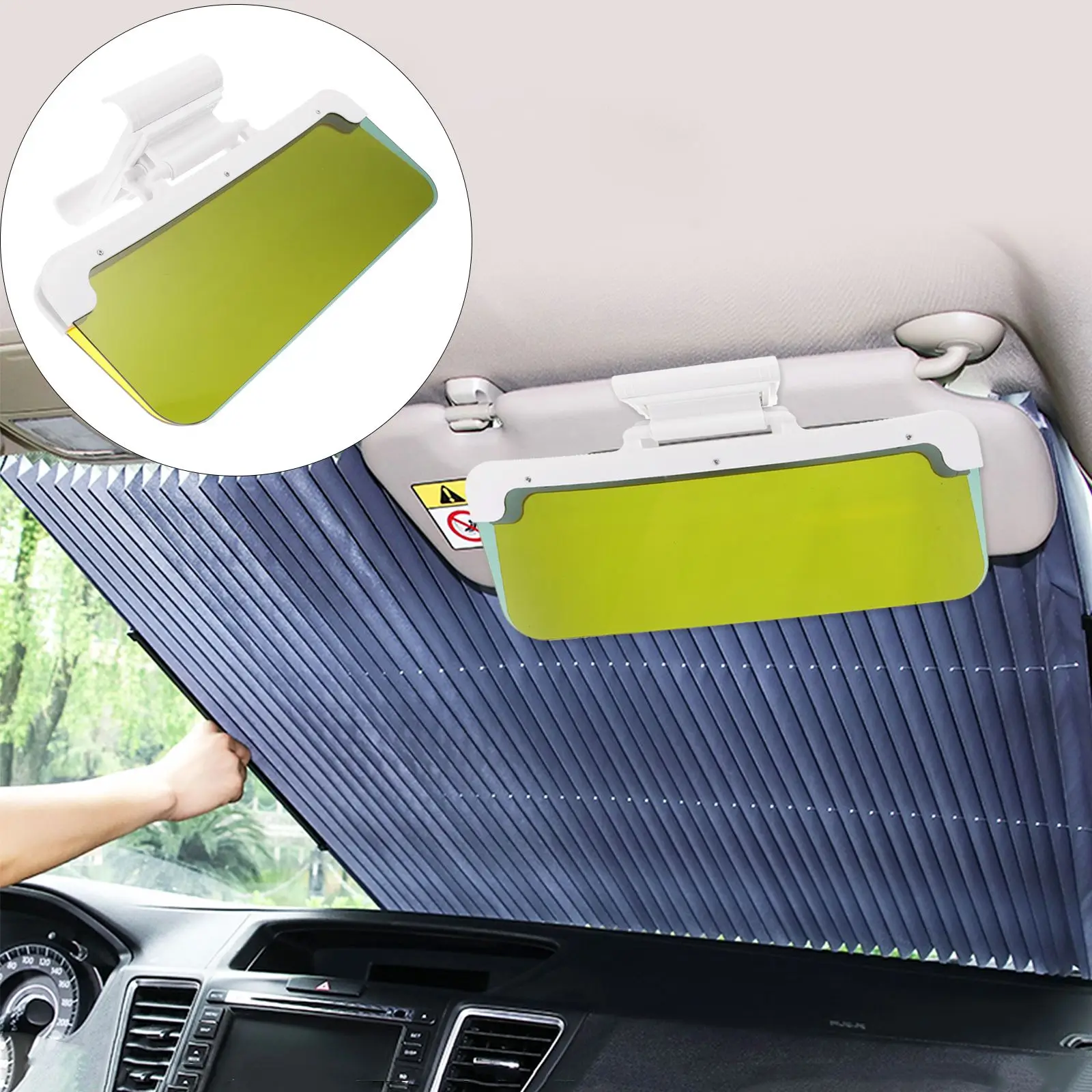 

1pc Rotatable Vehicle Sun Visors Anti-glare Sun Visor Adjustable Sun Visor