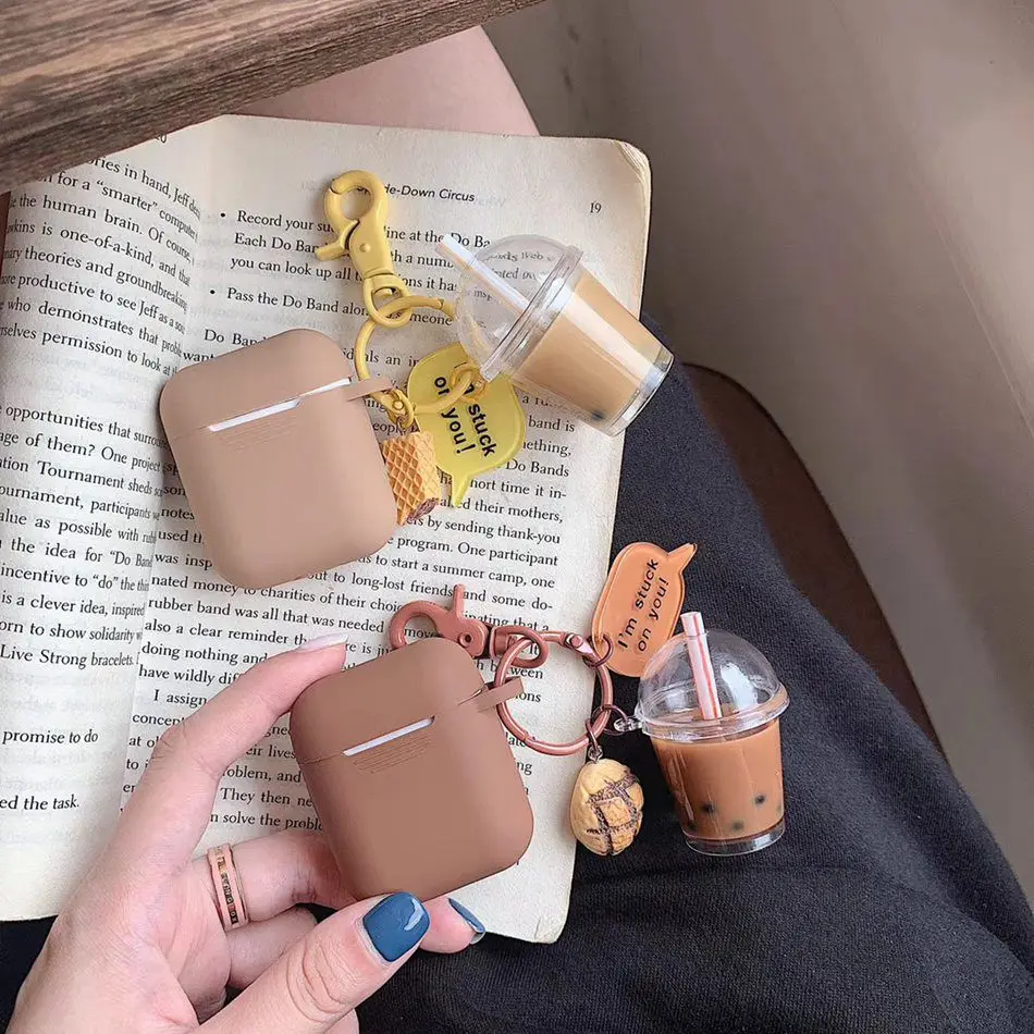 3D Медведь лягушка свинья кукла чехол для наушников AirPods силиконовая собачья попа