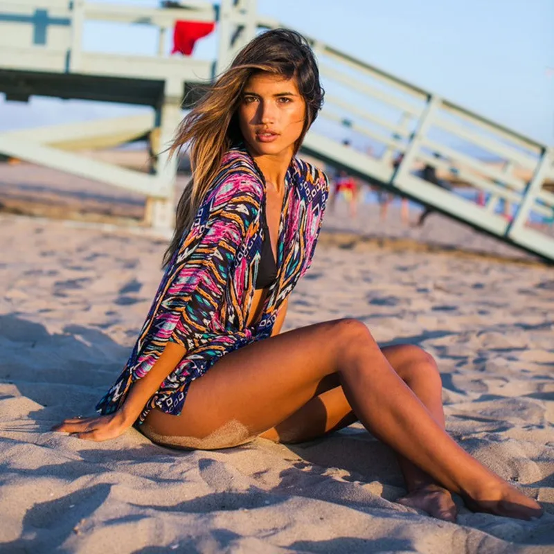 Шифоновая зеленая куртка с бахромой Пляжная Праздничная шифоновая шаль