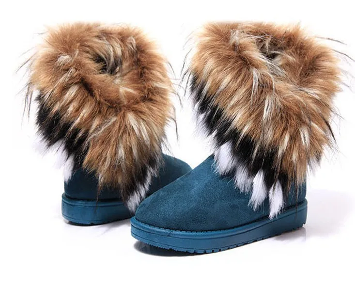 

Winter New Ladies Shoes Snow Shoes Thickened High-tube Cotton Boots Flow Non-slip Fur Boots Children Boots Fox Fur Snow Boots