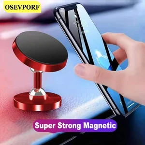 car phone holder strong magnetic suction mount mobile smartphone stands bed desk magnet support rotatable car cellphone bracket free global shipping