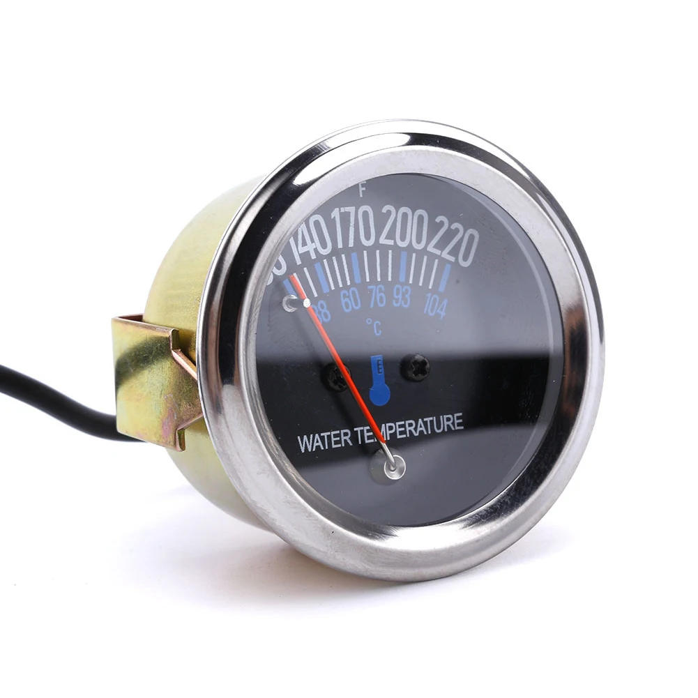 

Двигатель метр Авто AC/DC 12V механические 38-104 ℃ 52 мм указатель Универсальный Круглый автомобильный желтый светильник Температура воды датчик...