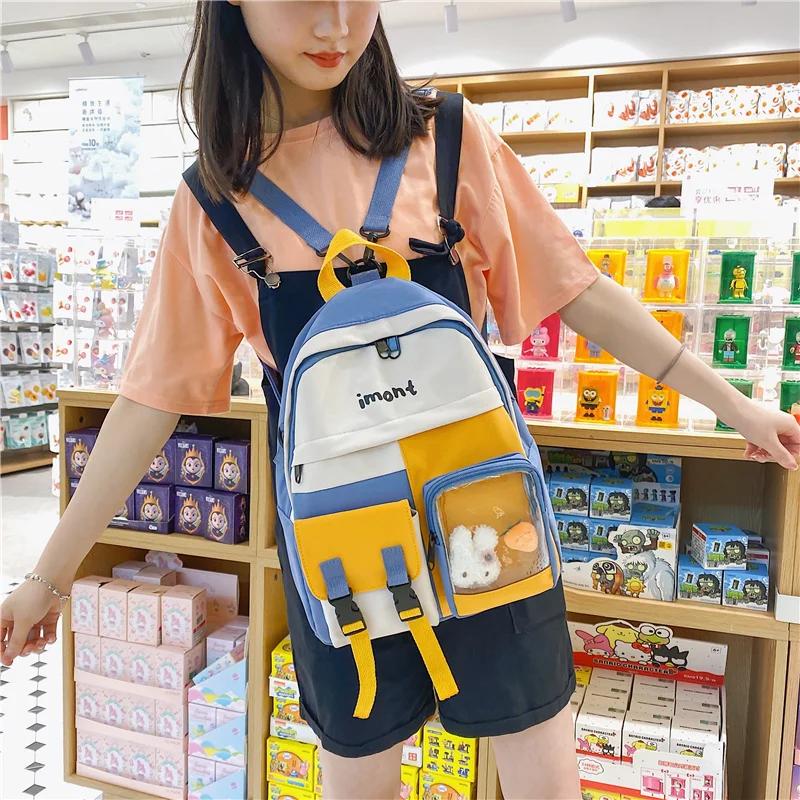 

EST New Small Women Backpack Mini Schoolbag For Girls College Kawaii Bagpack Female Shoulders Cute Fashion Mochilas Bolsa Sac a