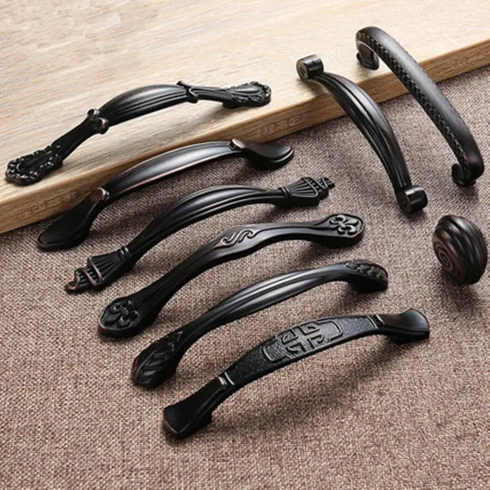 Шкаф для одежды Современная дверная ручка минималистичный песочный черный