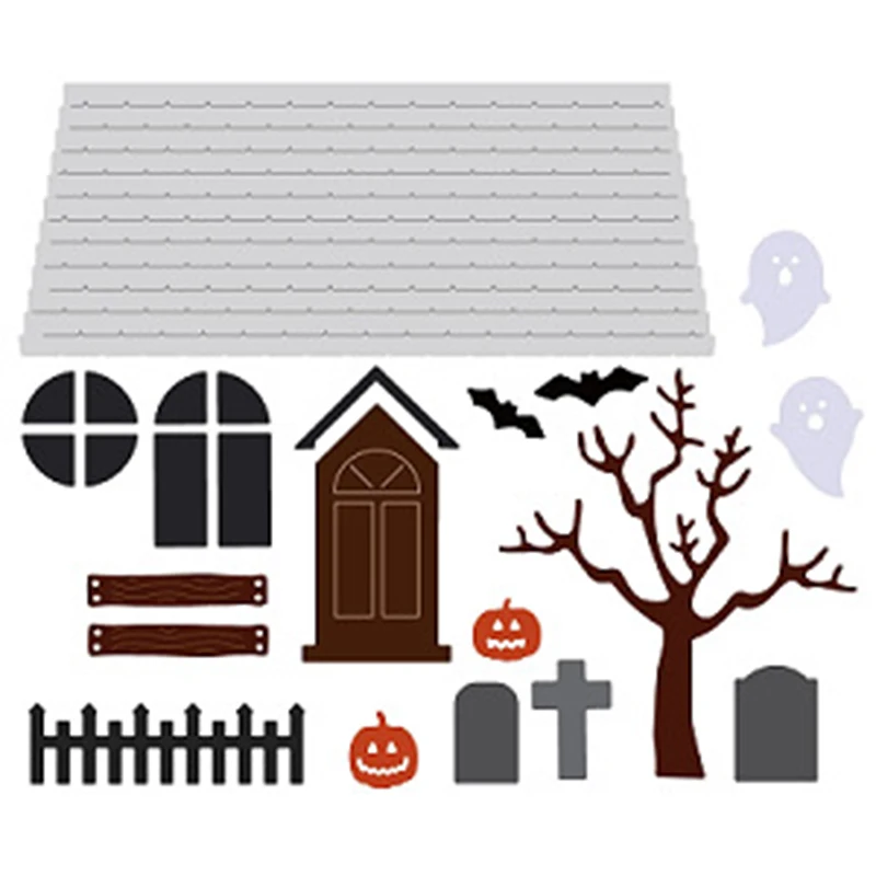

Metal Cutting dies cut die mold Halloween haunted house decoration Scrapbook paper craft knife mould blade punch stencils dies
