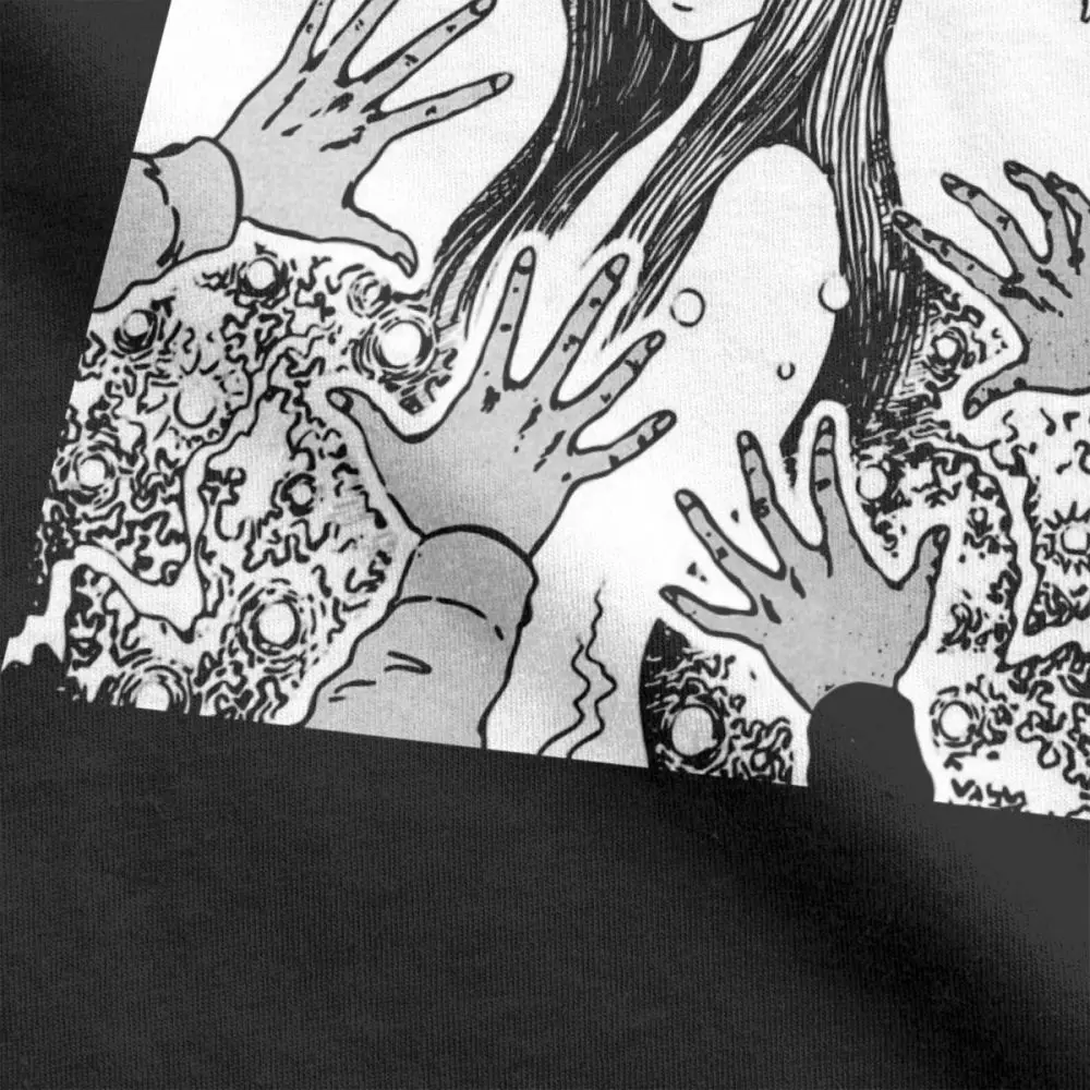 Мужская футболка Junji Ito Аниме Манга Япония ужас Kawaii Милая Повседневная с