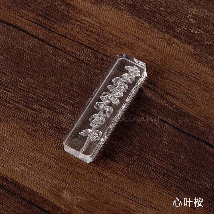 Ретро Лес серии украшения из акрила Резиновые Марки для stationery канцелярские DIY ремесла растения Цветок гинкго хлопок стандарт - Цвет: 2