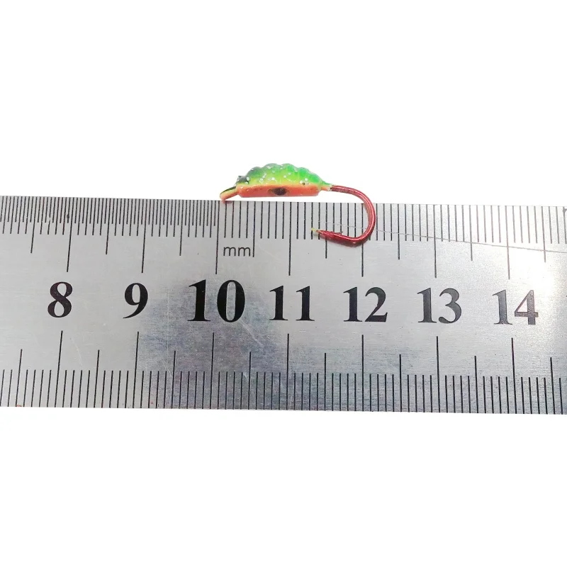 6 шт./лот приманка с крючком для зимней подледной рыбалки 2 см 1 4 г миниатюрная
