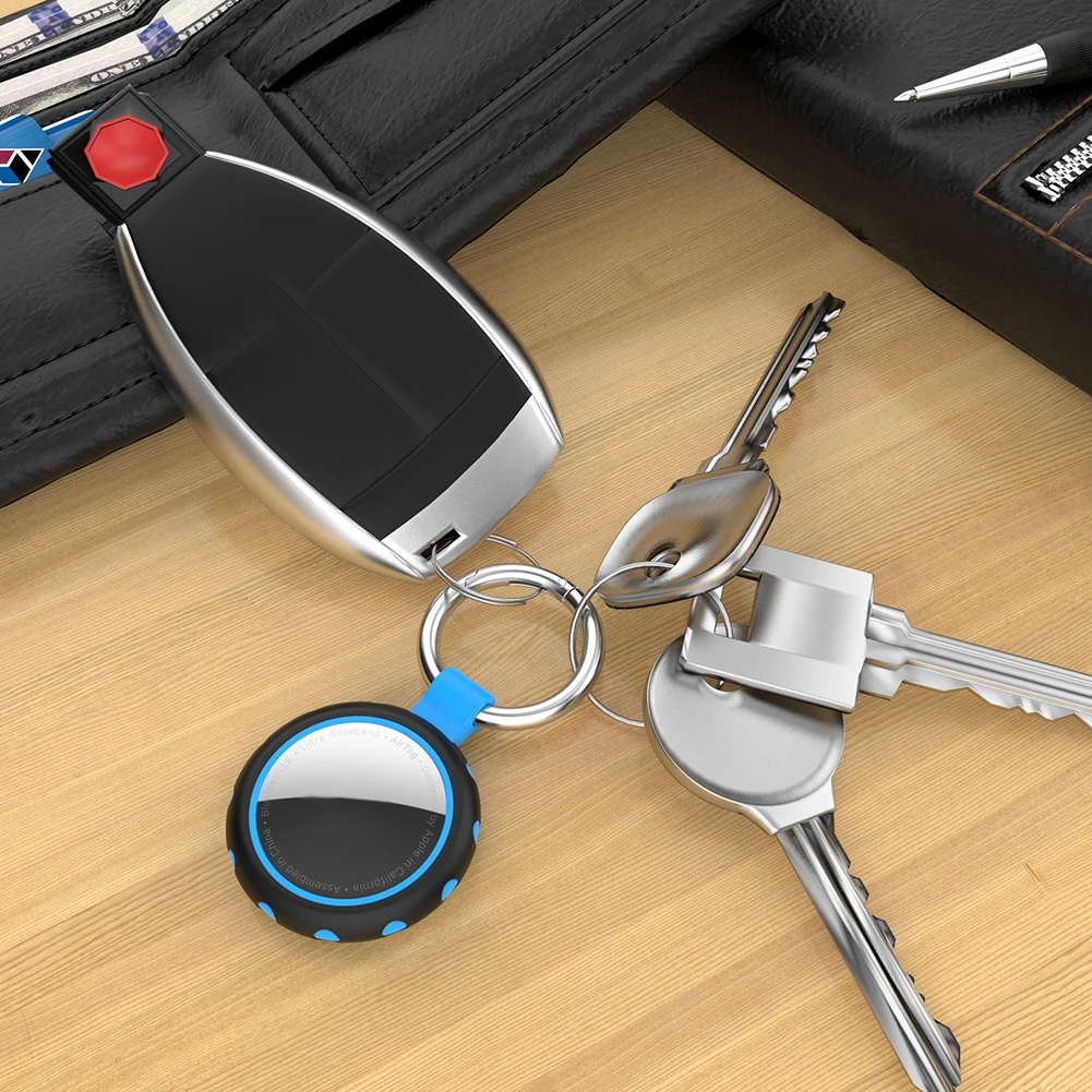 1pcs locator tracker cover sleeve protector for airtags tpu anti lost device smart wearable device accessories free global shipping