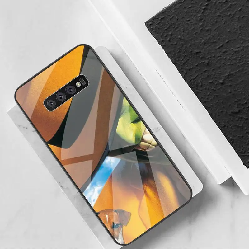 

LJHYDFCNB The Masky Phone Case Tempered Glass For Samsung Note8 9 10 10pro 10plus 20 20ultra S8 S9 10 20 Plus