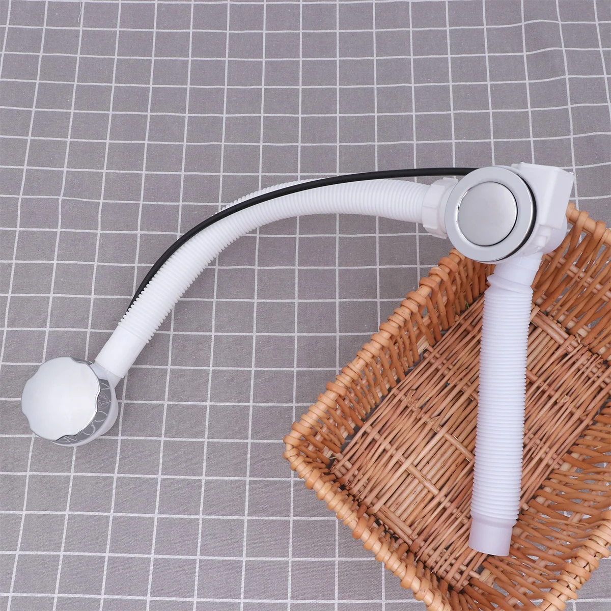 

Пластиковые сливные отходы для ванны с переливным комплектом