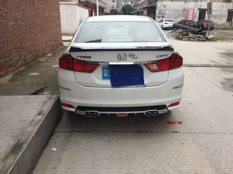 Задний спойлер для Honda City бампер высокого качества из АБС пластика задний