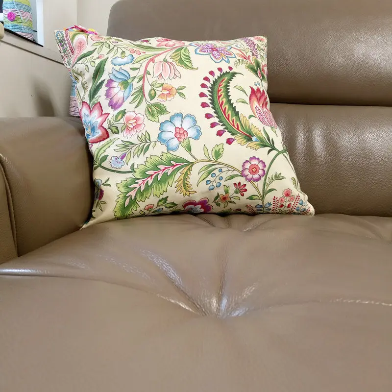 

Fyjafon Pillowcase 70x70 Cotton Pillow Case Blue Printed Sofa Back Cushion Cover Pillowcases 60x60/65*65 Cushion Cover