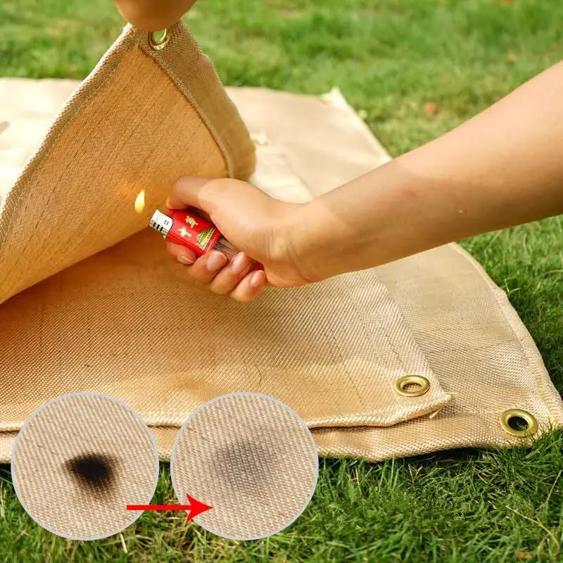 

Огнеупорный теплоизоляционный коврик из поликарбафила для барбекю, пикника, кемпинга