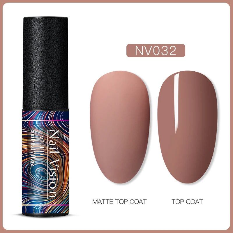 S06627 Nail Vision 5 мл УФ-гель для ногтей полуперманентный замачиваемый УФ-гель лак для ногтей гель-краска для ногтей для маникюра матовый топ необходим - Цвет: S06627