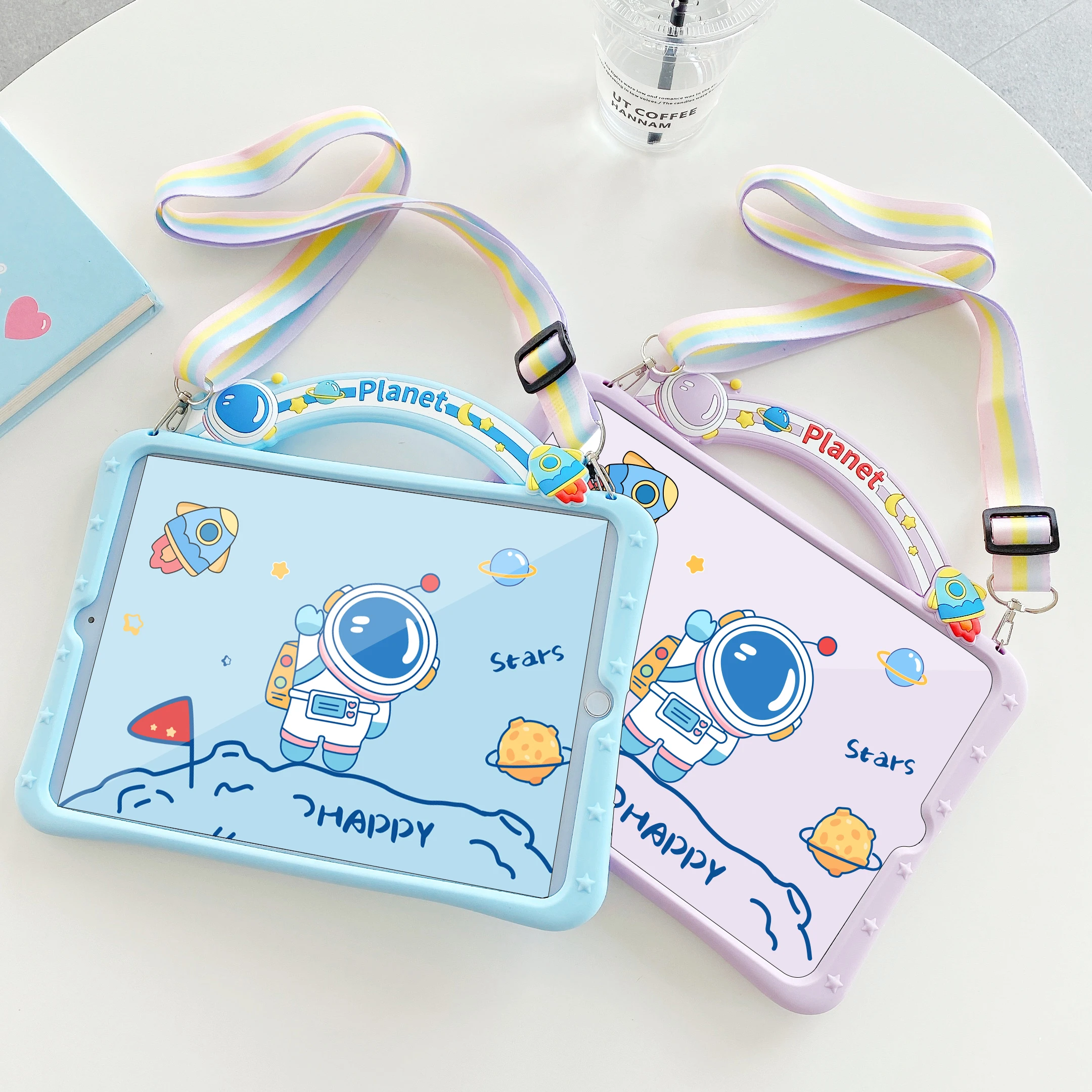 

Kids Shockproof Silicone Cartoon Case For iPad Pro 11 2020 9.7 2017 2018 / 7th 8th 10.2 inch Air 10.5 Mini 2 3 4 5 Tablet Cover