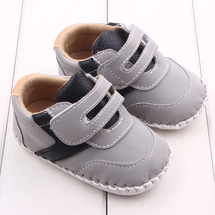 

New baby boy shoes hand-stitched frosted hole single toddler shoes