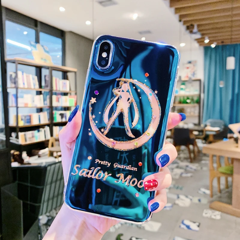 Мультфильм Сейлор Мун Косплей чехол для iphone X XR XS Max телефон Прекрасный Девушки оболочки телефон чехол для iphone 8 7 плюс 6 6S плюс