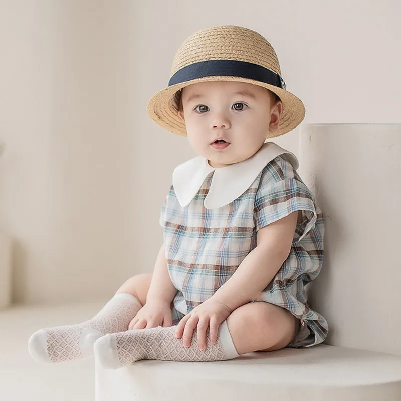 2021 для маленьких детей комбинезон мальчиков девочек Комбинезон в клетку