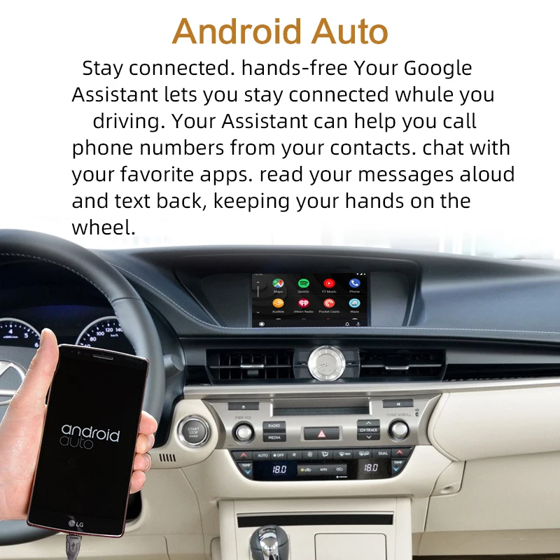 Sinairyu мультимедийный комплект для Lexus NX ES US iS CT RX GS LS LX LC RC 2014-2019 беспроводной Apple CarPlay