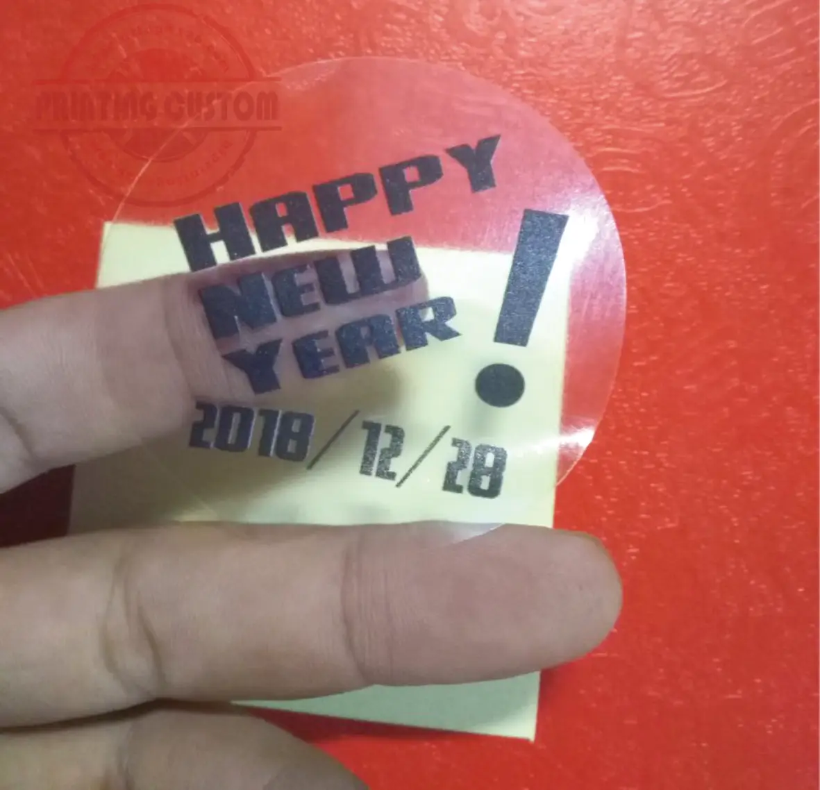 2x2 дюйма белая виниловая наклейка печать на заказ/kiss cut sticker