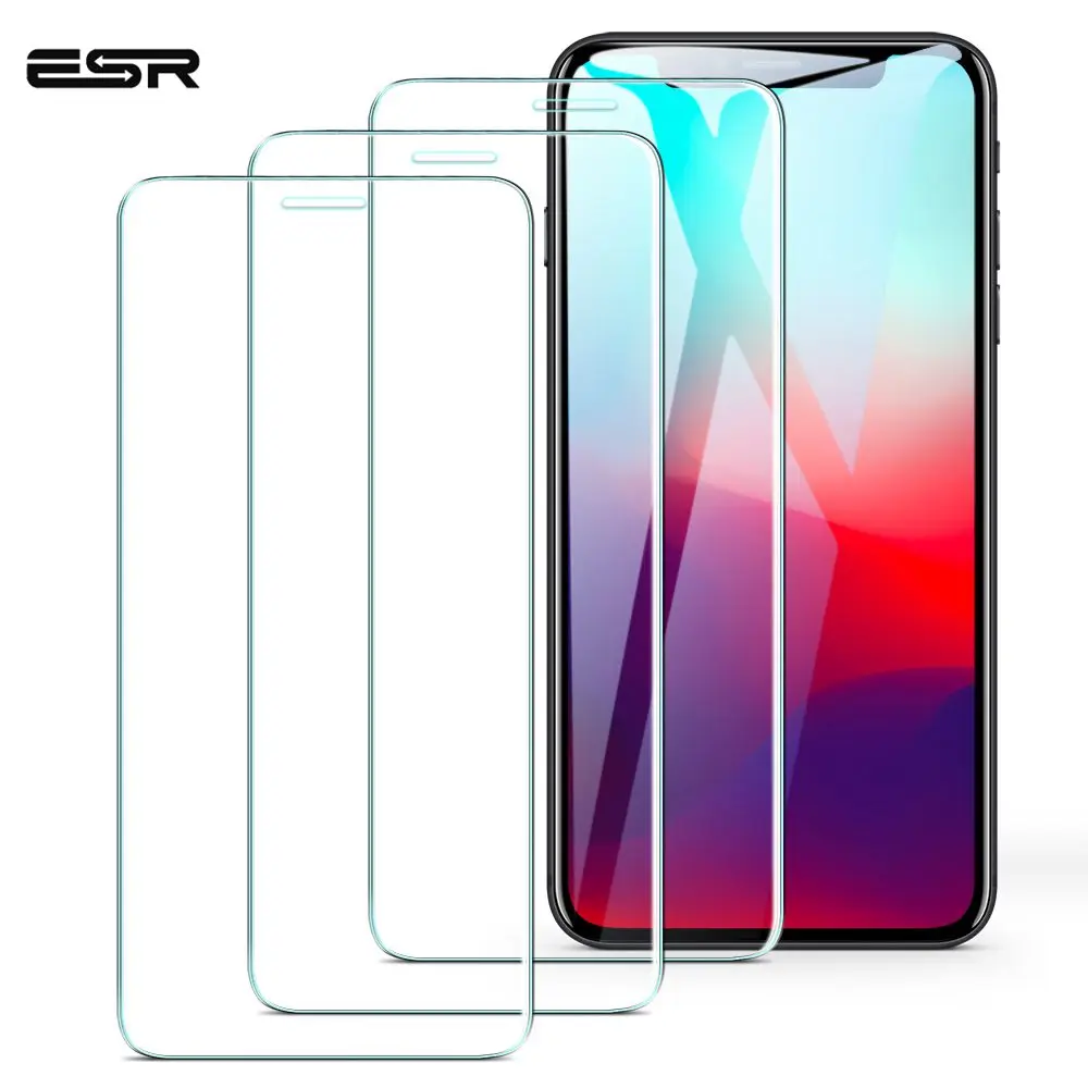 3 шт ESR Защита экрана для iPhone 11 Pro 11 Pro Max Защитное стекло для iPhone 11 пленка для экрана для iPhone X XS XR XS Max