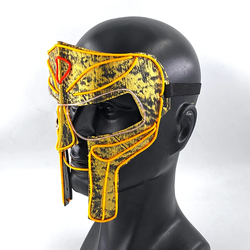 Новая модная светодиодная маска для Хэллоуина продувочные маски костюм гоночная