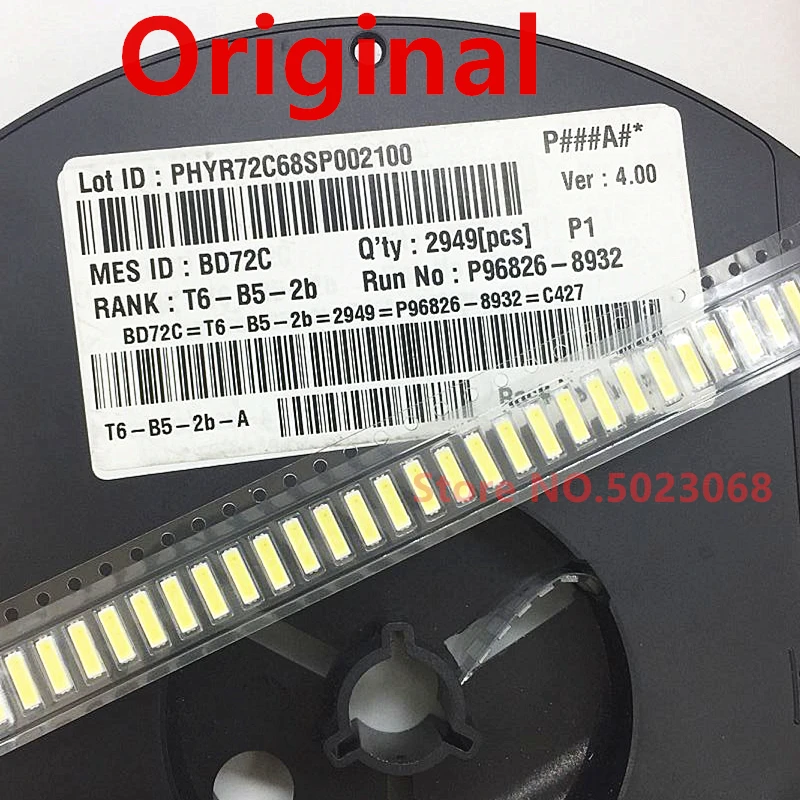 

500pcs SMD светодиодный оригинал для LG Innotek 7020 6V SMD LED светильник, излучающая Диодная лампочка бусины для ТВ ЖК-дисплей Подсветка светильник Холод...