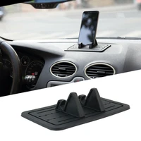 car silicone dashboard non slip rubber pad dual use multi function phone holder mount gps bracket interior accessories