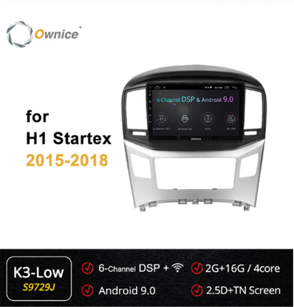 Ownice 9 дюймов 2din Android 0 4G Автомобильный dvd-плеер ForHyundai H1 Grand Starex 2015 - 2017 2018 DSP 360